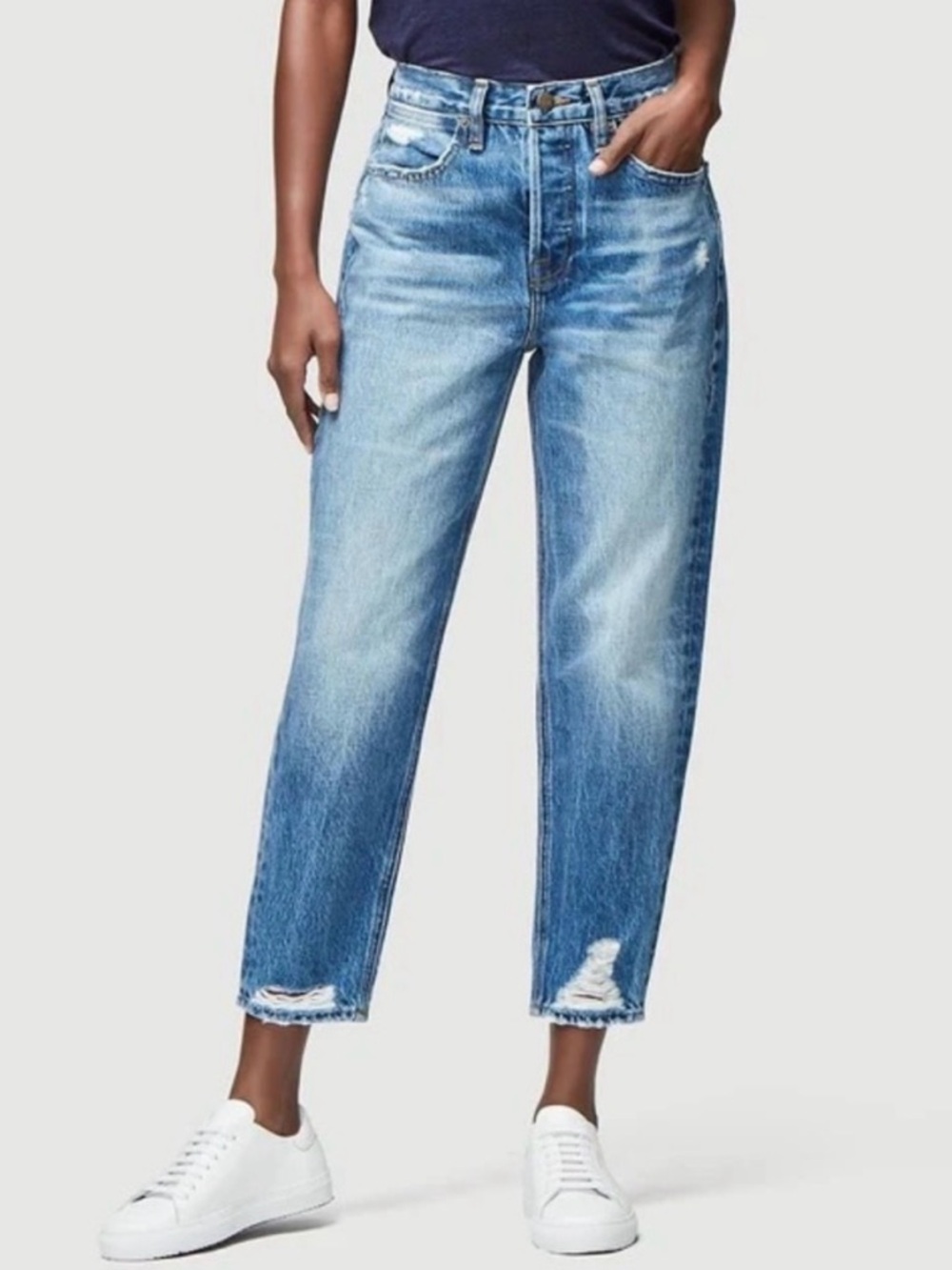 Frame Le Pegged Jean Women’s Size 30‎ Distressed Cropped Wiltern Suite Wash